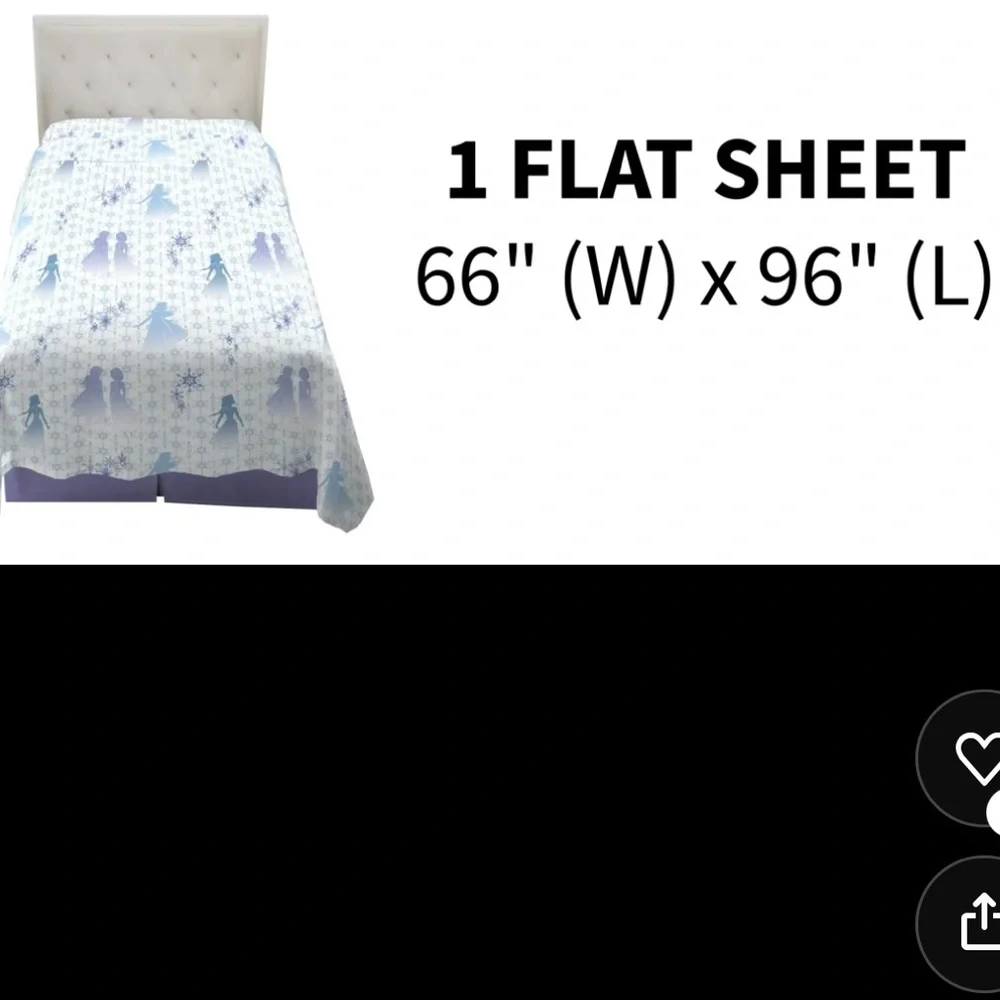 Frozen Twin‎ flat sheet
